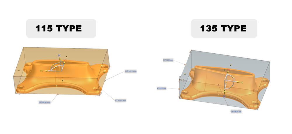 115 & 135 Hydro Foil Base Top Plate