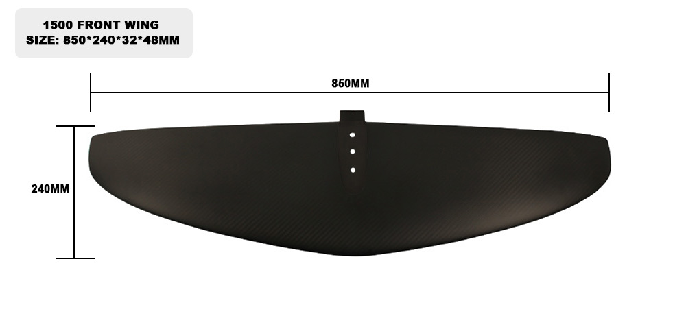 1500 Foil Front Wing size