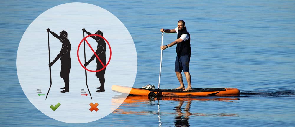 How to hold sup paddle