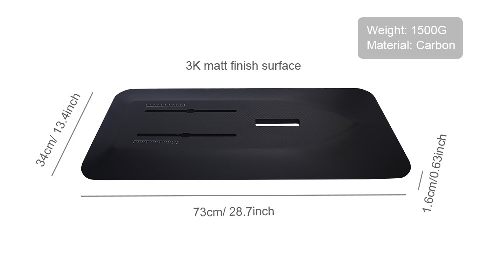 Hydrofoil Mounting Plate Size