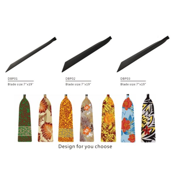 Different dragonboat paddle blades and graphics for options