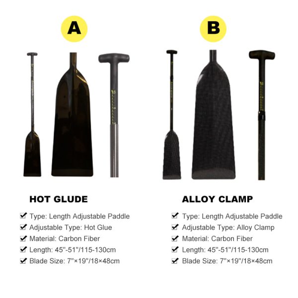 Hot Glude & Alloy Clamp Dragon Boat Paddle