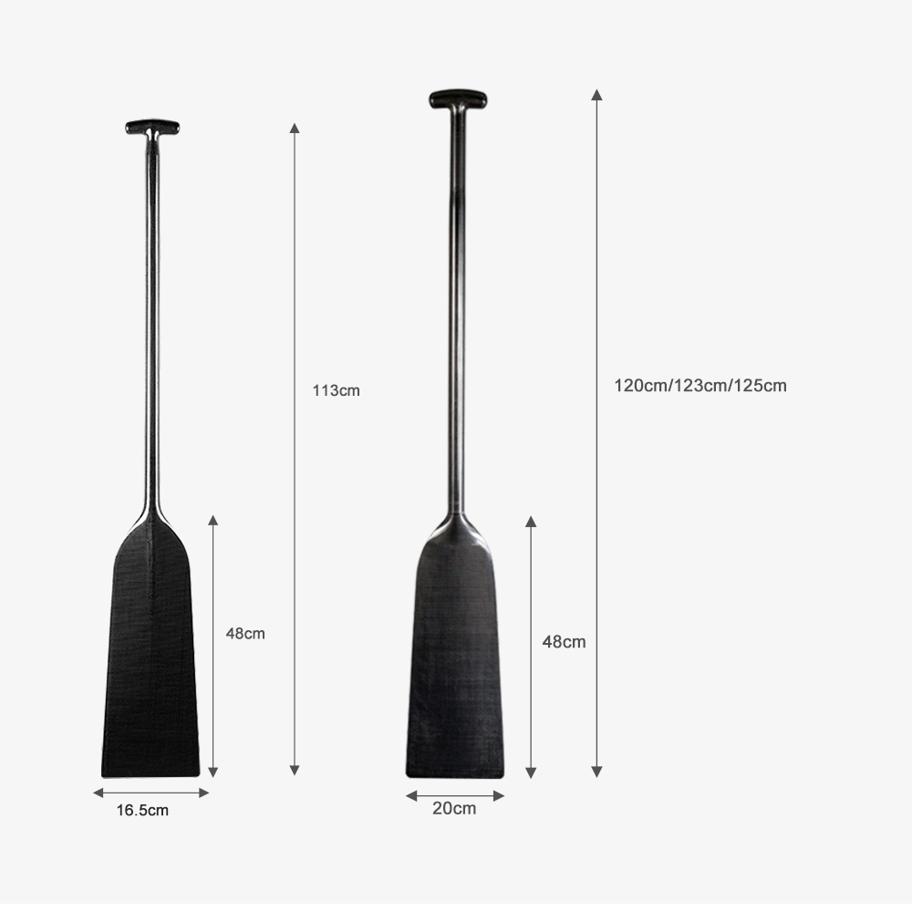 The carbon fiber dragon boat oar size