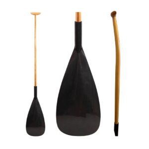 Durable Carbon Wood Canoe Paddle 1 Piece Fixed Length (1)