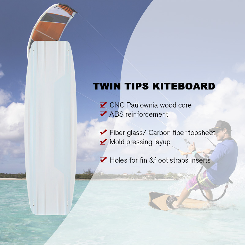 Kiteboard twin tip