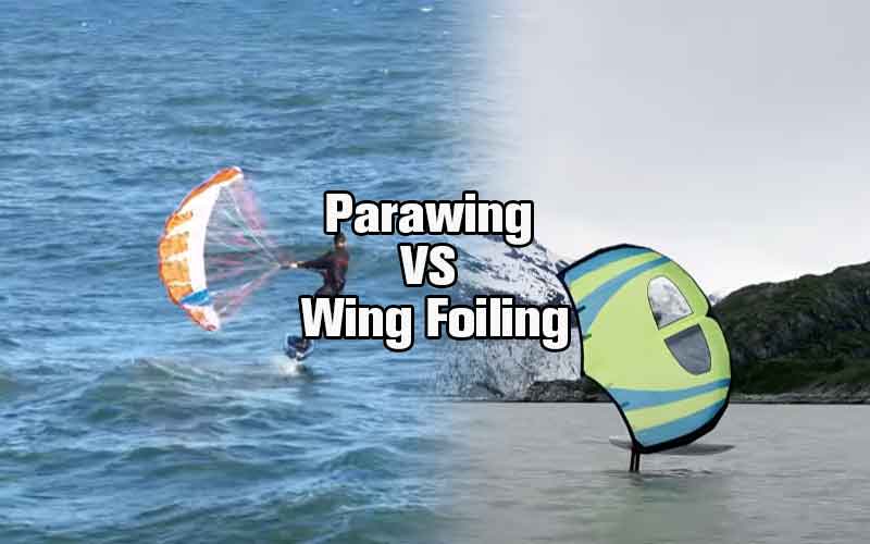 Parawing VS Wing Foiling 2