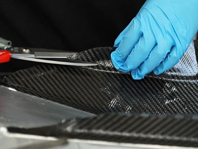 carbon fiber layup for kite surfboard